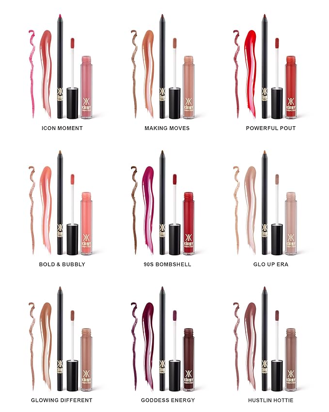 Lip Kit Duo – Glo-up Era - TikTok-Viral Precision Liner & Glossy Liquid Lipstick, Clean 2-Step Set with Hydrating Long-Wear Color – Bold Inclusive Beauty for Everyday Konfidence