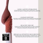 FITGLOW Beauty Lip Colour Serum | Hydrating Lip Gloss | Plumping Anti-Aging Lip Treatment | Natural Shine with Pomegranate Sterols & Collagen | Buildable Color for Dry Chapped Lips | Gleam - 10g