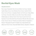 emerginC Revital-Eyes Mask - Soothing Gauze Eye Pads with Cucumber + Ginkgo to Help the Appearance of Puffy Eyes + Dark Under-Eye Circles - Refrigerate for Cooling Sensation (5 Sets of 2)
