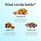 Volumizing Rosemary Hair Oil Serum - Moisturizing Scalp and Hair Oil for Men & Women Infused with Amla Black Castor Pumpkin Argan & Jojoba - Lightweight Hydrating Vegan & Color Safe (Herbal Scent)