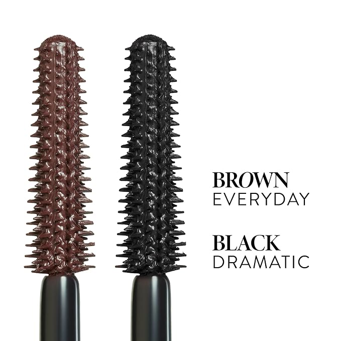 LAURA GELLER NEW YORK Kajal Longwear Mascara, Brown - Lengthening, Defining, Curling, Buildable Formula Eye Makeup - Natural Look for Everyday