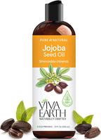 Jojoba Oil – Pure and Natural Cold-Pressed Beauty Oil for Face, Hair, Skin, Beard, Body, Cuticles, and DIY Carrier Blends – Lightweight, Fast-Absorbing Cosmetic Oil, 8 oz