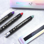 evpct Purple Shimmer Cream Eye Shadow Brightener Sticks Set for Eyes, Purple Shimmery Pencil Eye shadow Applicator Stick Pen Palette Makeup Waterproof sombras en crema para ojos 33#