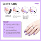 16.5ml Light Purple Nail Polish Large Volume Quick Drying Nail Polish, Fast Drying and Long Lasting Color Nail Art DIY Home Manicure Gift for Women