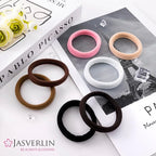 Sandy Blonde Hair Ties for Thick Hair, 2.4 Inch Large Seamless Cotton Ponytail Holders Soft Cloth Stretchy Strong Elastic Bands No Damage Crease 30 Pcs