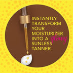 Jergens Natural Glow Instant Sun Drops, Sunless Tanning for Face and Body, Instant Sun Bronzing Drops, 1 Fl Oz