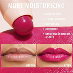 Oulac Moisturizing Lipstick - Hydrating Lipstick Tinted Lip Balm for Dry Lips, Purple Lip Crayon & Blush - Lip Color and Cheeks Makeup | 2.48g, Blackcurrant Jelly (05)