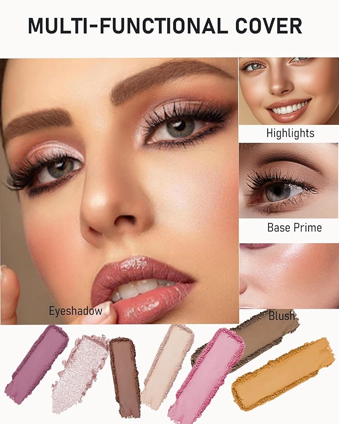 Single Matte Eyeshadow, Pink Eye Shadow Blush Palette Makeup,High Pigment Waterproof Nude Multiuse Pressed Eye Shadows Powder with Smooth Powder,Lightweight Blendable Formula for Daily Eye Look-342