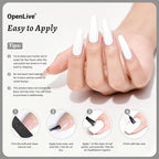 18ml White Nail Polish Large Volume Quick Drying Nail Polish, Fast Drying and Long Lasting Color Nail Art DIY Home Manicure Gift for Women