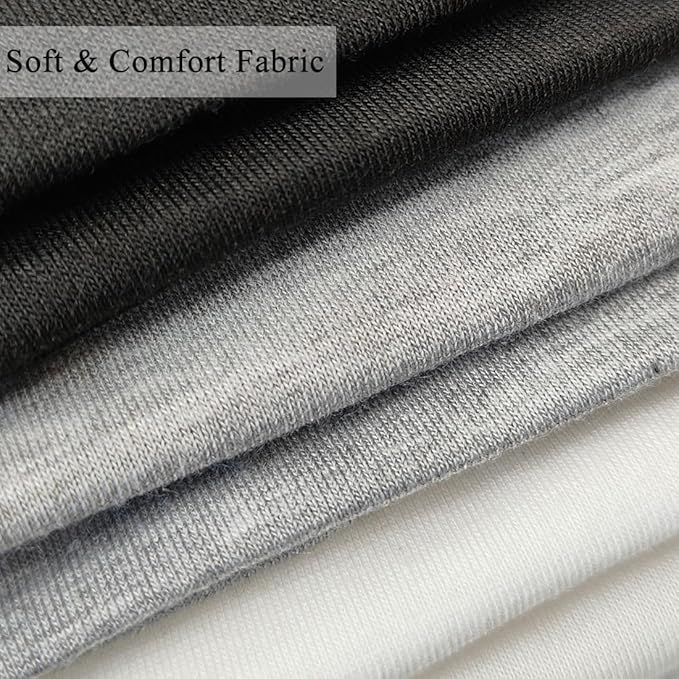 Fashion Headbands For Women Wide Headband Yoga Workout Head Bands Hair Accessories Band Black White Gray 6 Pack