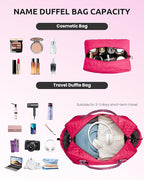 Gifts for Teen Girls 12-14-Initial Travel Bag with Shoe Compartment, Personalized Weekender Bag, Monogram Overnight Bag for Women, Letter Travel Bag with Makeup Bag (Letter D)