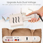 Blow Dryer Brush, Hair Dryer Brush in One, 600W Oval Hot Air Volumizer & Straightener, Anti-Frizz Blowout Styling Brush, Dual Voltage 110–240V Travel (2 Inch) Pink