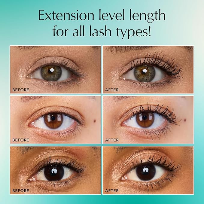 Thrive Causemetics Liquid Lash Extensions Mascara 3 Pack, Tubing Thrive Mascara Lengthening, Makeup Gift Set for Women, Volumizing & Curling, Smudge Proof, Vegan & Cruelty Free, Brynn (Rich Black)