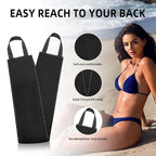 FUNAN Self Tanning Application Kit, 4-Piece Set with Back Applicator, Mini Mitt, Tanning Mitts and Ultra Soft Self Tanner Brush Bamboo Kabuki Brush, Black