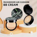 Mushroom Head Air Cushion CC Cream - BB Cream Foundation Makeup Moisturizing Concealer Long-Lasting, Cushion Foundation Full Coverage Self Adjusting for Mature Skin & All Skin Types (2 PCS Natural)