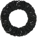 Expressions 216-Piece Hair Ties, 4mm Elastics Classic Black Value Pack, Durable No Metal Bands for Women's Ponytails, Thick, Curly and All Hair Types