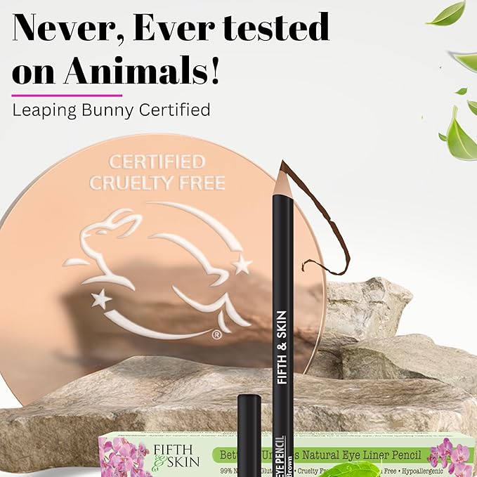 Fifth & Skin Better'n Ur Eyes Eyeliner Pencil (BLACK) – NATURAL - Hypoallergenic - Sensitive Eyes - Gluten Free - Cruelty Free - Paraben Free - Smooth Application