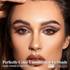 Brown Eyeshadow Stick Makeup 6PCS Set, Neutral Eyeshadow Palette Metallic Shimmer Matte Cream Eye Shadow Eyeliner Brightener Pencil Crayon - TAUPE MAUVE