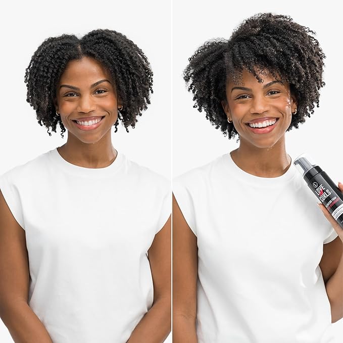 Love Ur Curls® Volumizing Foam, Lightweight Mousse for Curly Hair, Volume & Definition, Frizz Control, Soft Hold, Vegan, Silicone-Free, Quick-Drying, 7.3Fl. Oz.