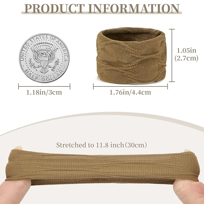 10 Pcs No Damage Hair Ties Thick Hair Elastic Rubber Bands Hair Accessories Scrunchies Seamless for Women