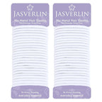 White Thick Hair Ties 5mm Large Ponytail Holders for Women Girls Men Curly Texture Rubber Bands Durable Stretchy Nylon Hair Elastics for Braids 48 Count