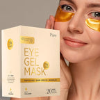 24k Gold Under Eye Mask, Reduce Puffy Eyes, Wrinkles And Undereye Bags (20 Pairs) Dark Circles Under Eye Treatment, Eye Cooling Mask, Gel Under Eye Patches With Vitamin E And Collagen.