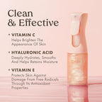 Kopari Rose Gold Sunglaze Sheer Body Mist Sunscreen SPF 42, Infused with Shimmering Body Oil, Hydrating Mist, Hydrates, Brightens, Makeup Friendly, Gives Skin a Glowy Finish, Lightweight,