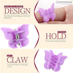 50 Pcs Butterfly Clips for Hair, Cute 90s Y2K Butterflies Mini Hair Claws Clips for Girls Hair Accessories Small, Colorful Pastel 10 Colors, 5 of each color (Vivid Spectrum)