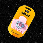 Kitsch BT21 Recycled Plastic Puffy Medium Hair Clips for Women, Medium Claw Clip for Thin & Thick Hair | Ideal Gifts for Women - COOKY, 1pc