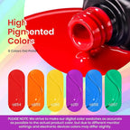 Beetles Rainbow Gel Nail Polish Set, 6 Colors Red Yellow Blue Orange Green Purple Polish Rainbow Flag Gel Nail Polish Kit Soak Off UV Nail Art Design Salon DIY Manicure Gifts for Women Girls