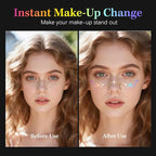 24pcs Christmas Glitter Makeup Patches-Holographic-Face Glitter, Sparkle Speckles Patches for Women, Body Temporary Tattoos,Cute Sparkling,Party Winter Festival Decorations