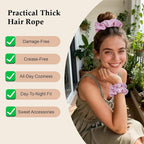 Satin Scrunchies for Women – 8PCS Pink Silk Hair Ties – No Crease, Frizz-Free, Gentle Elastic Hair Bands for Thick & Thin Hair, Soft & Stylish Hair Accessories Gifts