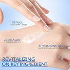 Retinol Eye Cream, Hydrating Under Eye Care Daily Wrinkle Cream, Infused with AHA30% to Smooth and Hydrate Skin, Eye Crea for Dark Circles Treatments, Reduce Under Eye Bags, Smooth Wrinkles