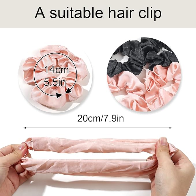 Hair Scrunchies for Women - Hair Ties No Damage Both for Thick Hair or Thin Hair Curl Hair No Crease Scrunchies Ponytail Holder No Hurt Your Hair