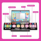 Tomons Kids Makeup Kit for Girl,Mermaid Makeup for Kids, Non-Toxic Make Up for Little Girls Gift Kids Child Toddler Toys for Age 3 4 5 6 7 8 10 Years Old Birthday