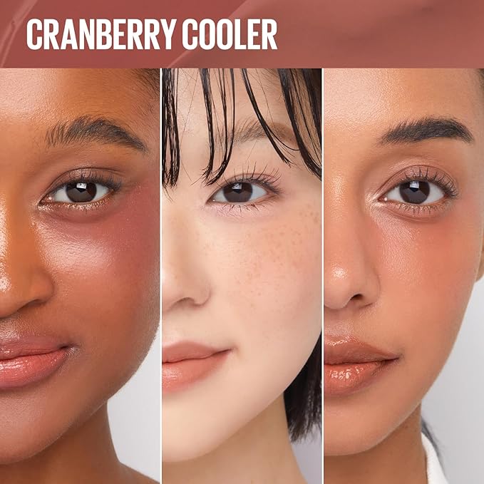 KAJA Cheek & Lip - Dewy Bar 05 Cranberry Cooler | Creamy Blusher and Balm Multi-Stick, 45% Moisturizing Oil, Apple Extract, Vitamin-Hyaluronic Acid Infused, High Shine, Non-Sticky, Easy Blending, 10g