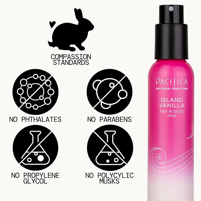 Pacifica Hair & Body Mist Take Me There Travel Size, Gift Set, Fragrance, Perfume Body Spray, Island Vanilla, Dream Moon, Silver Moon (Set of 3) Clean Vegan & Cruelty-Free Dermatologist Tested