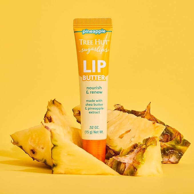 Tree Hut Sugarlips Lip Butter, Lock in Moisture & Nourish Skin for Full, Hydrated Lips, Essential Lip Care, 0.52 Fl oz.