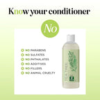 Tea Tree Conditioner for Dry Hair - Tea Tree Oil Conditioner for Damaged Dry Hair and Cleansing Conditioner for Dry Scalp Care - Sulfate Free Conditioner with Nourishing Tea Tree Oil for Hair Care