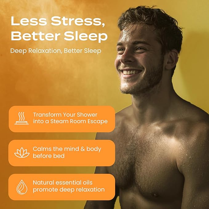 Body Restore Shower Steamers Aromatherapy 15 Pack - Christmas Stocking Stuffers for Men, Birthday Gifts for Women, White Elephant, Relaxation, Self Care - Citrus