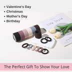 LuSeren 120PCS Soft Hair Ties for Women – No Damage Ouchless Nylon Hair Accessories, Seamless Fabric Ponytail Holders for Daily Use (Natural Colors)