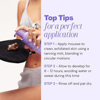 Luna Bronze Total Eclipse Express Self Tan Mousse | Instant, Dark & Natural Looking Self-Tanner Foam | Lightweight Formula Enriched with Organic Aloe Vera & Natural DHA | Fake Tan (200ml/6.7 fl. oz)