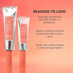 Naturium Dew-Glow Moisturizer SPF 50 PA++++ Jumbo, Daily Moisturizing Sunscreen & Face Primer, Skin Protector with Dewy Finish, 3.4 oz