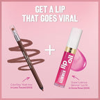 REVLON Super Lustrous Glimmer Lip Oil, Moisturizing & Tinted, Shiny Finish, Made with Plant-Based Squalane, 001 Candy Hearts, 0.13 fl oz