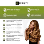 HERBBY Hair Color Shampoo for Gray Hair Coverage&Color Transform with 9 Herbal Extracts –Long Lasting(6-8 Weeks),Shiny,Evenly Colored,Instant Hair Dye Shampoo&Conditioner, 500 Ml (WILD HONEY COLOR)