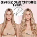 Volumizing Texture Comb, Wide-Tooth Hair Styling Comb for Men & Women, Fluffy Curly Texture Roots Volume Combs, Bangs Seam Grooming Styling Tool, Grey & Grey (2pcs)