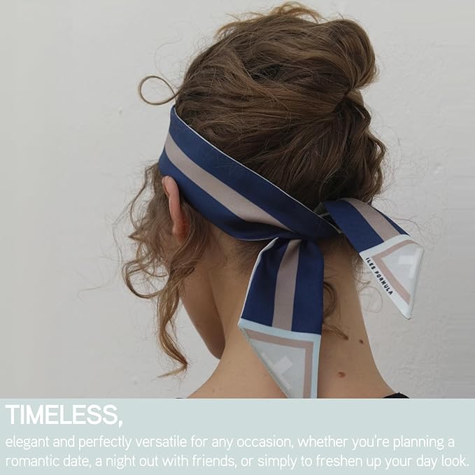 ILES FORMULA Haute Performance Shampoo + Conditioner + 100% Silk Hair Tie Set – Deep Cleanse, Detangle & Repair Damaged Hair – Color Safe, Sulfate-Free, for All Hair Types & Extensions (200 ml Each)