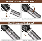 Hair Dryer Brush,Blow Dryer Brush with Attachments,110000 RPM Curly Twist 6 in 1 Air Style, Professional Ionic Hair Styling Tool, Left & Right Air Curler, Volumizer