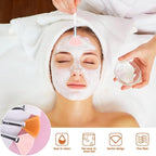 20 Pieces Fan Brushes Facial Applicator Brush Soft Makeup Mask Acid Applicator Brush Esthetician Cosmetic Brush for Mud Cream, Makeup Peel (Pink)