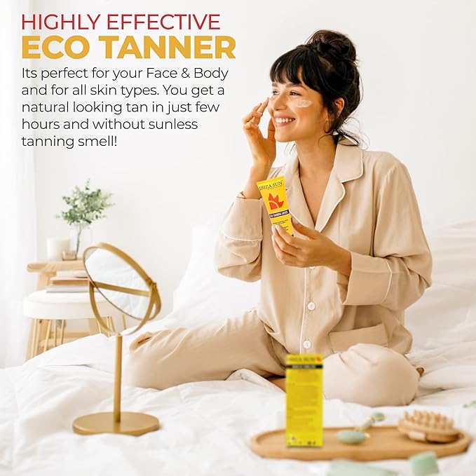 Self-Tanning Lotion – Organic Sugar Cane DHA, Vitamin E Moisturizer, Paraben-Free, Fragrance-Free, Vegan Sunless Tan Lotion for Healthy Golden Glow